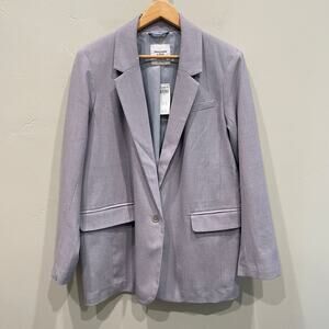NWT Abercrombie & Fitch Women’s Classic Suiting Blazer in Grey - Size: Large
